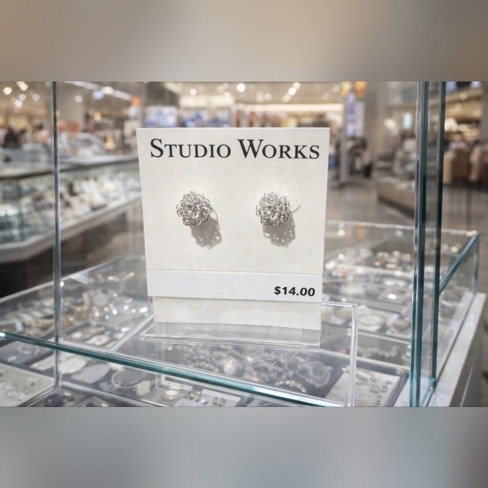 Studio Works knotty stud earrings.